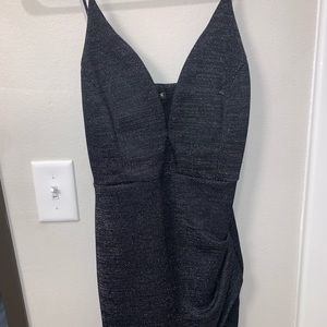 Black sparkly mini dress